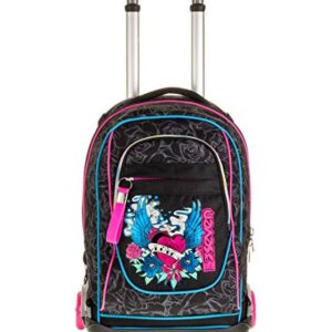 Seven TROLLEY NEW JACK - LEFLEUR - Nero - Zaino SGANCIABILE e LAVABILE - 35 Lt - Scuola e viaggio