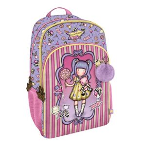 Santoro 1110GJ06 Gorjuss Fairground Primo Premio Zaino 3 Zip 29X45X17Cm, Rosa, Taglia Unica Unisex-Bambini e Ragazzi