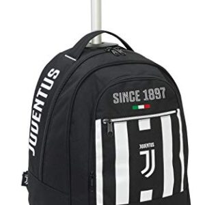 Juventus Seven Big Trolley Juventus Coaches, 29 Lt, Spallacci a Scomparsa, Bianco y Nero, 48 cm